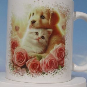 Lot de 4 mugs Chatons chiots