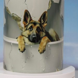 Mugs Chien Berger Allemand dans baignoire CBAB_2025_01