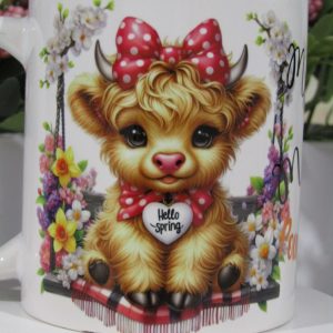 Mugs fête des grand mère, Vachette cœur GMVC_2025_01