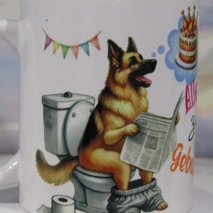 Mugs Anniversaire, chien drôle en Alsacien AAC_2025_01