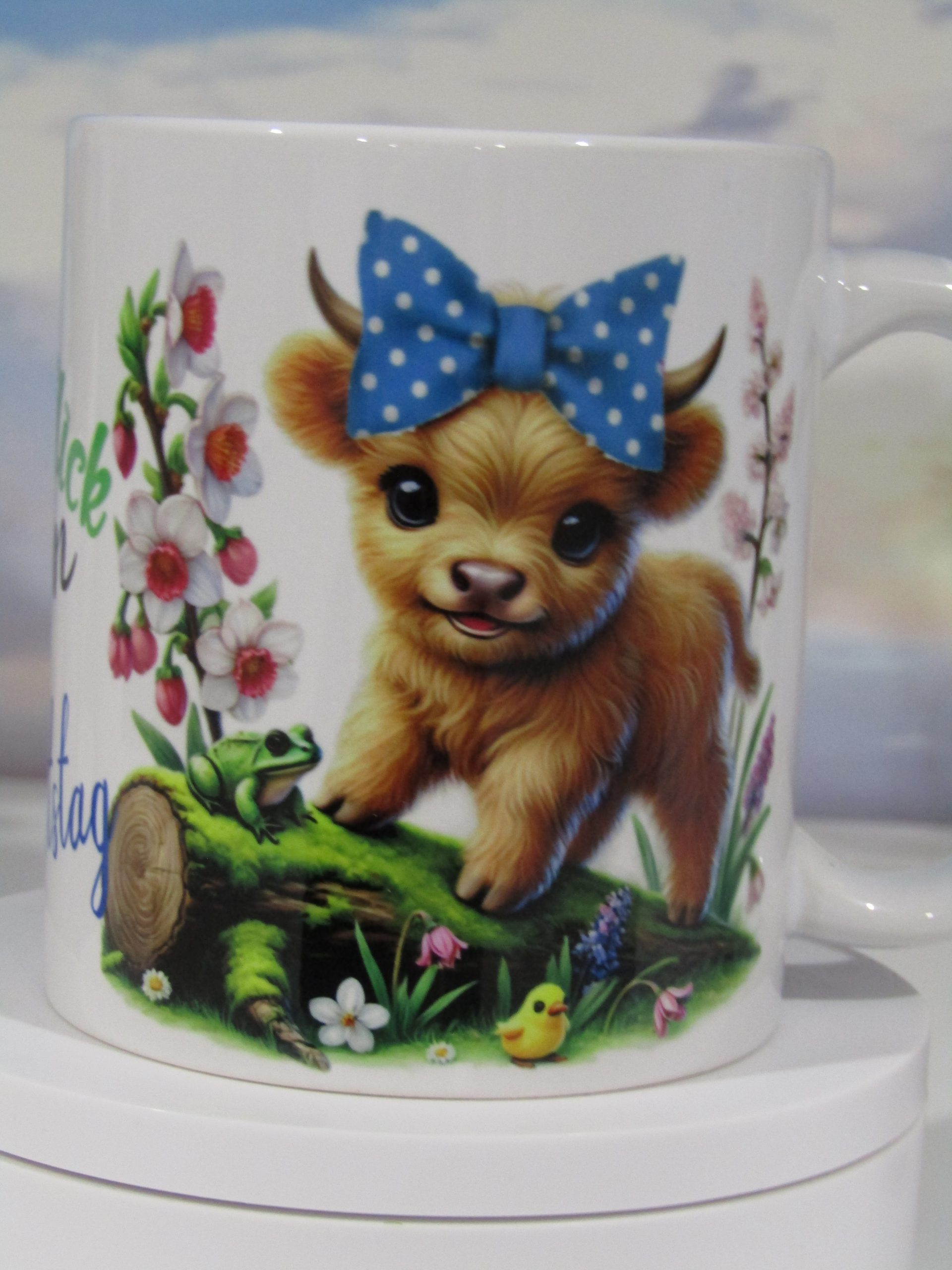 Mugs Anniversaire, Vachette, panier, souhait en Alsacien AAVPB_2025_01 – Image 4