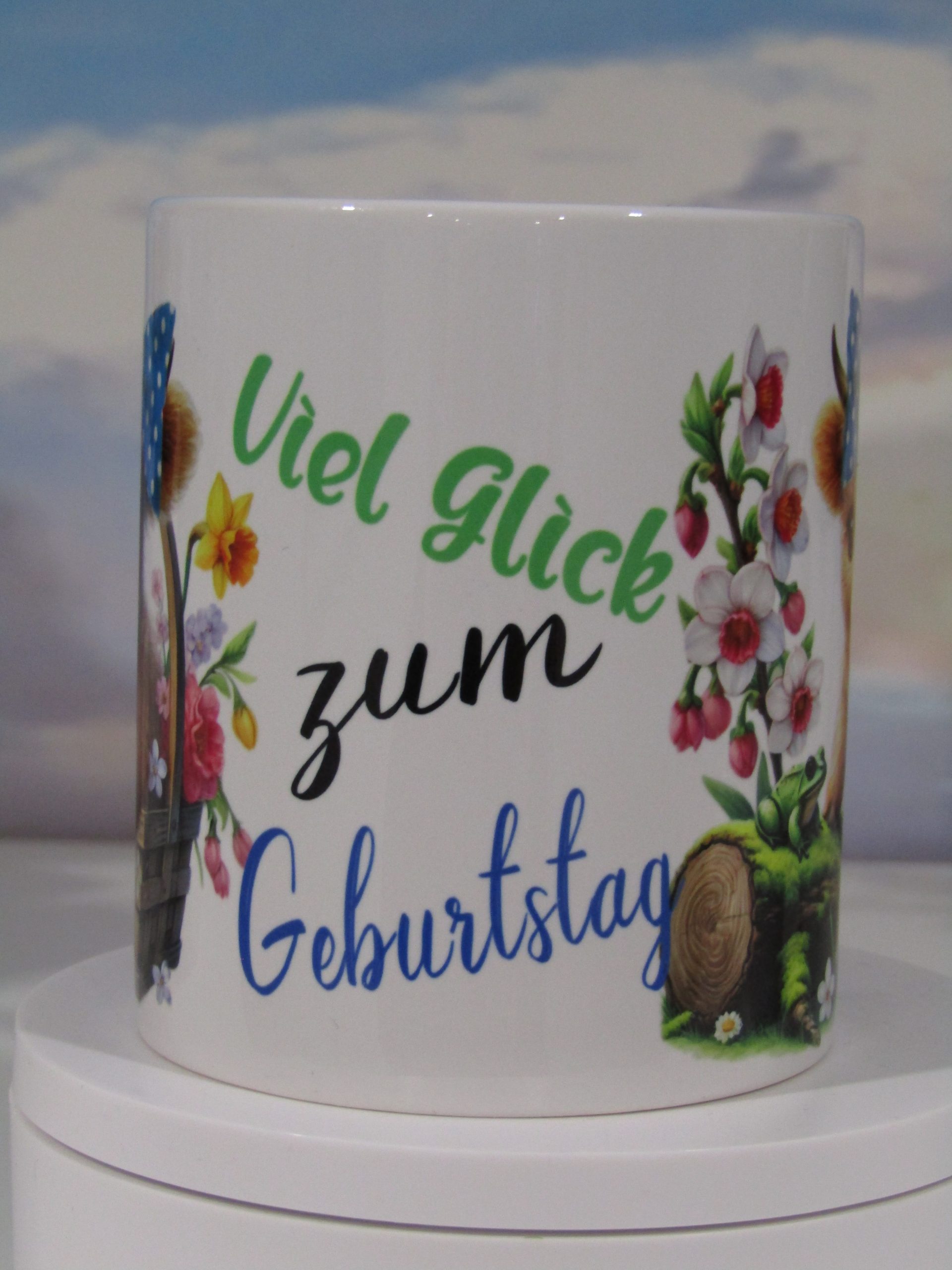 Mugs Anniversaire, Vachette, panier, souhait en Alsacien AAVPB_2025_01 – Image 3