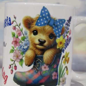 Mugs Anniversaire, Vachette, bottes, souhait en Alsacien AAVBB_2025_01