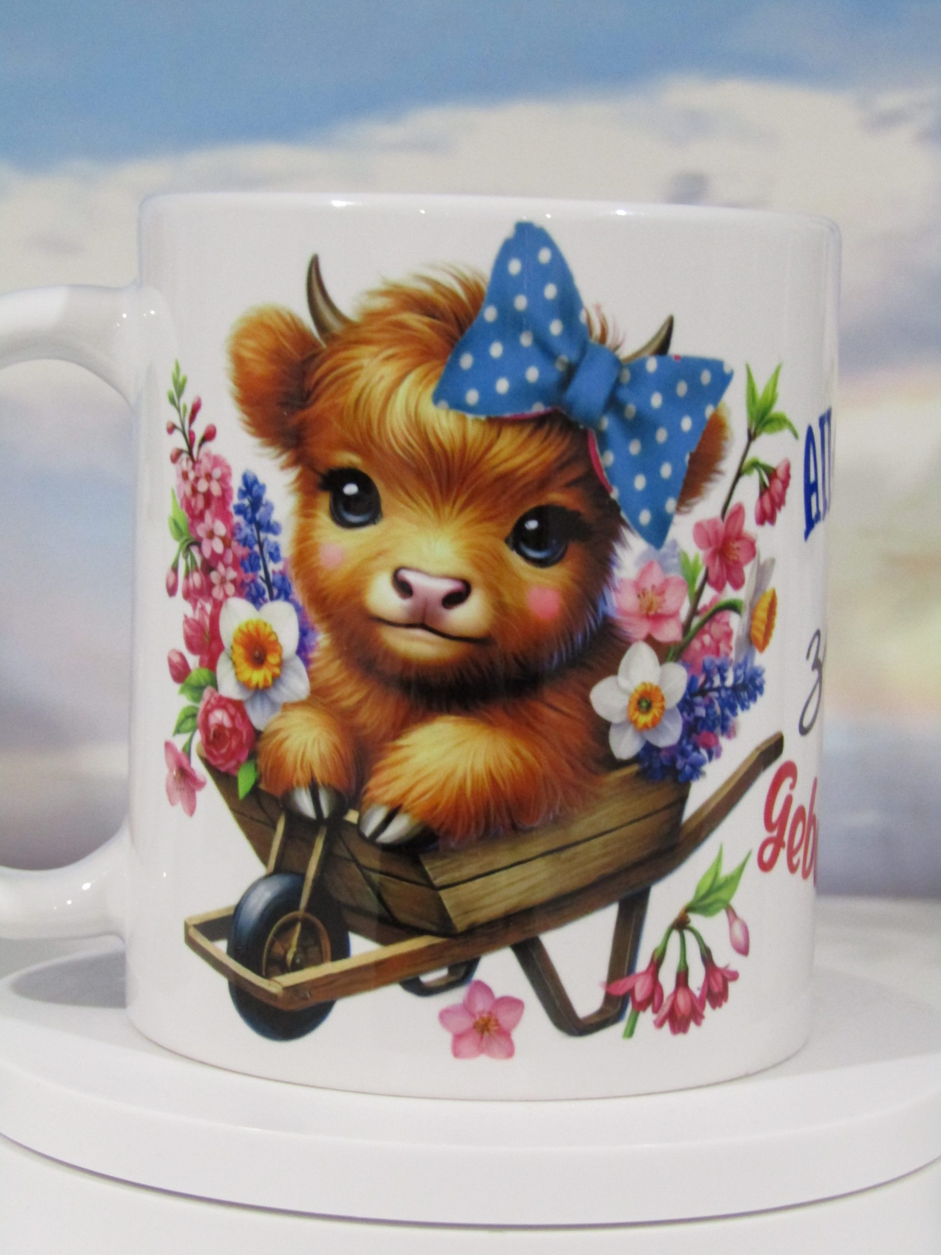 Mugs Anniversaire, Vachette, bottes, souhait en Alsacien AAVBB_2025_01 – Image 3
